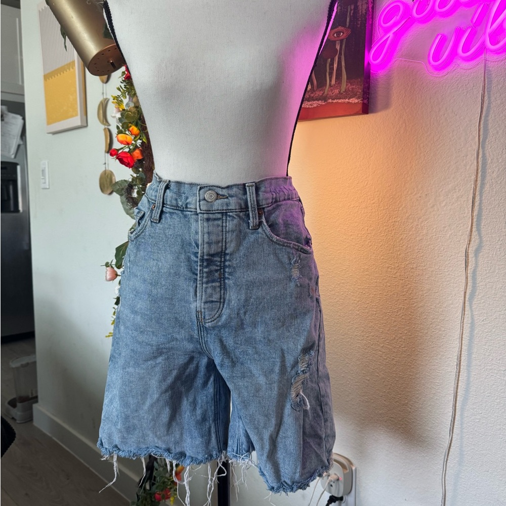 Denim Distressed Women's Shorts